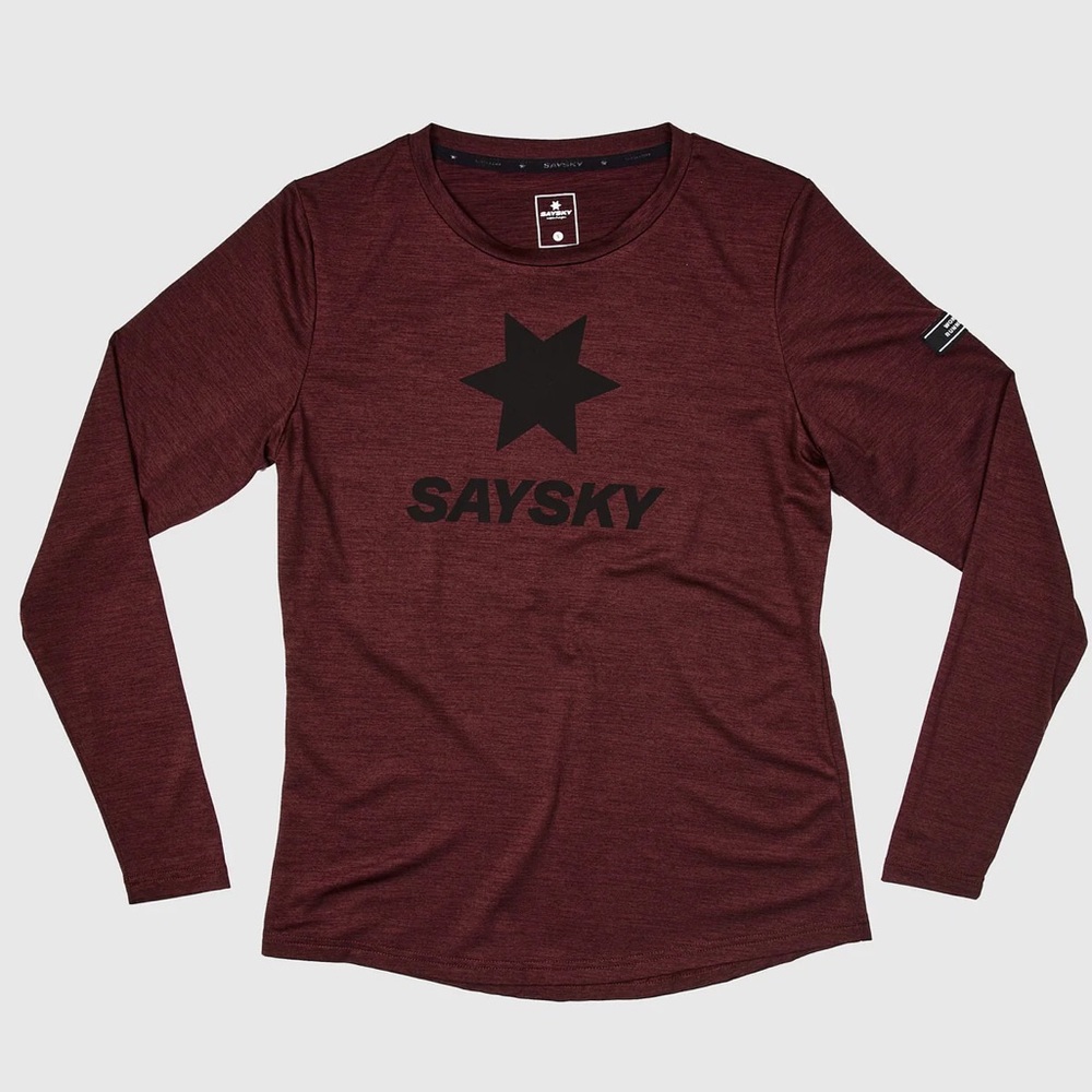 SAYSKY Women's Classic Pace Longsleeve Burgundy Small S Saysky